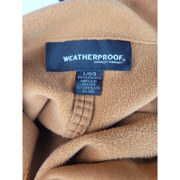 Vintage Weatherproof Womens Faux Suede Chestnut Camel Jacket Size L - Picture 8 of 10